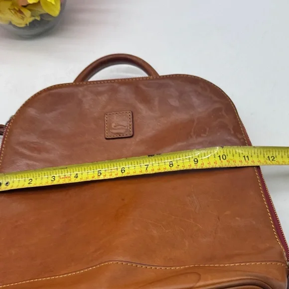 Dooney & Bourke Brown Leather Backpack As Is Condition - Picture 15 of 16